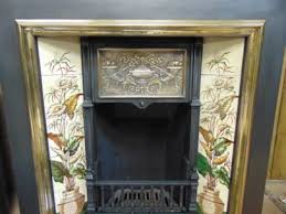 Victorian Cast Iron Brass Fireplace