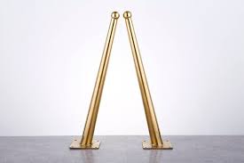 16 Tapered Legs Brass Table Legs 12