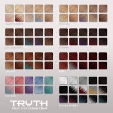 Truth Hair Mesh Hair Colour Chart Copy Grazias Sl