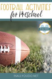 football activities for pre and