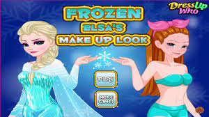frozen games makeup and dress up off