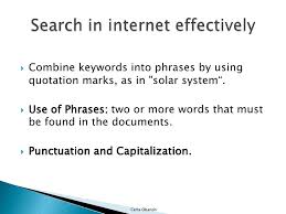 How To Search The Internet Effectively