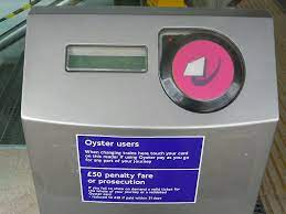 london underground s pink card readers