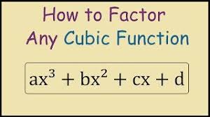 To factor a cubic polynomial, start by grouping it into 2 sections. How To Factor A Cubic Function Youtube