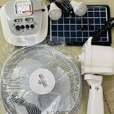 solar panel rechargeable ac dc fan