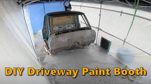 diy paint booth in your driveway