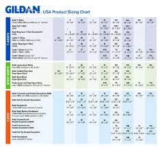 Gildan Sizing Chart
