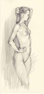 SEXY EROTIC SKETCH OF WOMAN Drawing by Samira Yanushkova | Saatchi Art