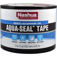 3 In X 5 Yds Aqua Seal Tape In Black