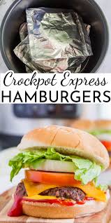 crockpot express hamburgers pressure