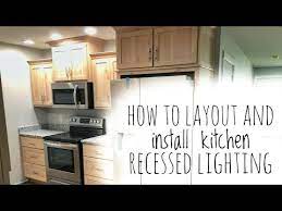 layout and install recessed lights