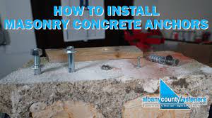 install masonry concrete anchors