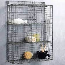 Black Ms Wire Wall Mounted Wire Rack