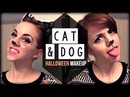 cat dog glam halloween hair make up