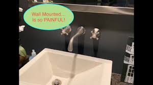 wall mounted faucet repair is painful