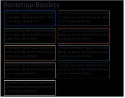bootstrap border how does border work