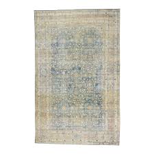 distressed antique persian kerman rug
