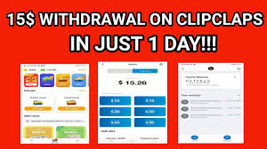 15 withdrawal on clipclaps in just 1