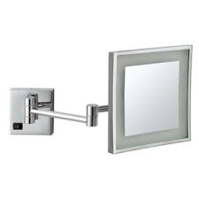 wall mounted 3x lighted makeup mirror