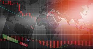 Forex Trading Forex Charts Graph Board Data On World Map