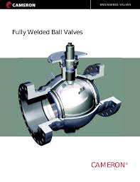 Cameron Fully Welded Ball Valves Manualzz Com