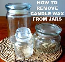 Remove Candle Wax From Glass Jars The