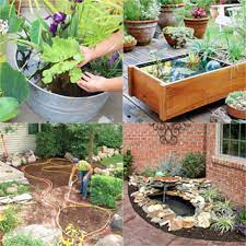 diy pond ideas for garden patio