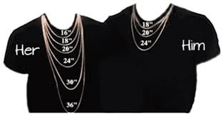 Gold Mens Gold Chain Size Chart