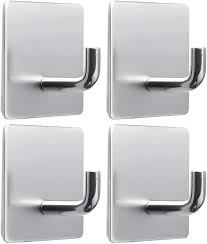 4pcs Self Adhesive Hooks Heavy Duty