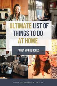 at home bucket list 50 fun things to