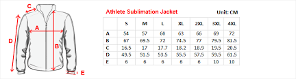 40 Punctual Sports Jacket Size Chart