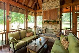 Screened Porch Beautifully Matches Home