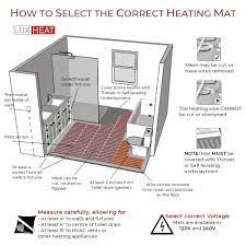 electric radiant floor heating system