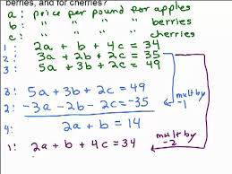 System Of 3 Equations Word Problem 1