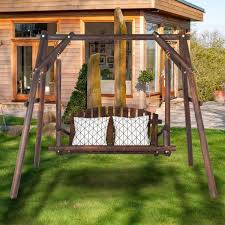 Wood Patio Swing Outdoor Porch Swing