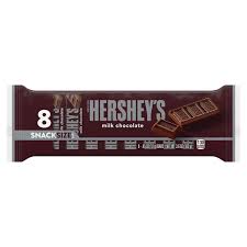 hershey s bars milk chocolate snack size