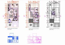 living place in autocad cad