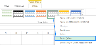 How To Change Excel Table Styles And Remove Table Formatting