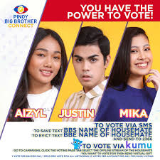 Pinoy Big Brother on Twitter: "You have the Power to Vote‼️ Vote to Save:  Via SMS text BBS Name of Housemate and send to 2366 Vote to Evict: Via SMS  text BBE