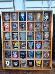 Hanging Shot Glass Display Case With