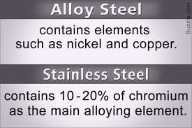 alloy steel and stainless steel