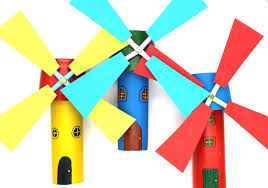 paper roll windmill craft fun kids