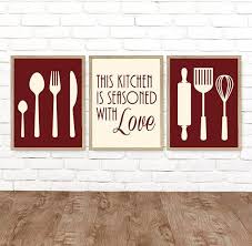 kitchen utensils quote wall decor