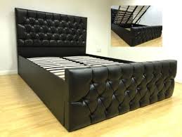Faux Leather Ottoman Bed Storage Bed