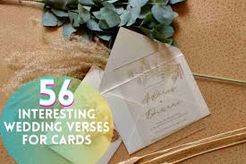 56 interesting wedding verses for cards