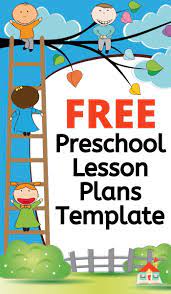 free pre lesson plans template