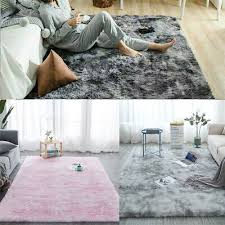 fluffy rugs anti slip gy rug large