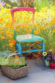 Wooden Chair Painted Stock Photo By