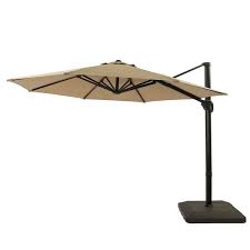 Beige Cantilever Patio Umbrella