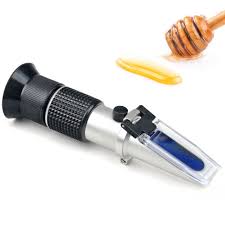 Honey Refractometer For Honey Moisture Brix And Baume 3 In 1 Uses 58 90 Brix Scale Range Honey Moisture Tester With Atc Ideal For Honey Maple